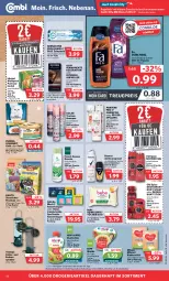 Gazetka promocyjna Combi - Prospekte - Gazetka - ważna od 09.09 do 09.09.2023 - strona 18 - produkty: angebot, angebote, Antitranspirant, auer, Bebe, beutel, body, bree, cola, Colorationen, deo, deodorant, dusche, duschgel, eis, elle, ente, fa duschgel, flasche, Frosch, gillette, gourmet gold, hipp, Kinder, kindermilch, kitekat, mac, milch, milupa, Old Spice, pantene, pantene pro-v, pasta, Pflegespülung, portionsbeutel, pro-v, purina, Rasierklinge, rasierklingen, Reinigung, reis, rexona, roll-on, Schal, Schale, sensodyne, shampoo, spülung, Streufutter, syoss, Ti, tücher, venus, Wild, Yo, zahnpasta, ZTE