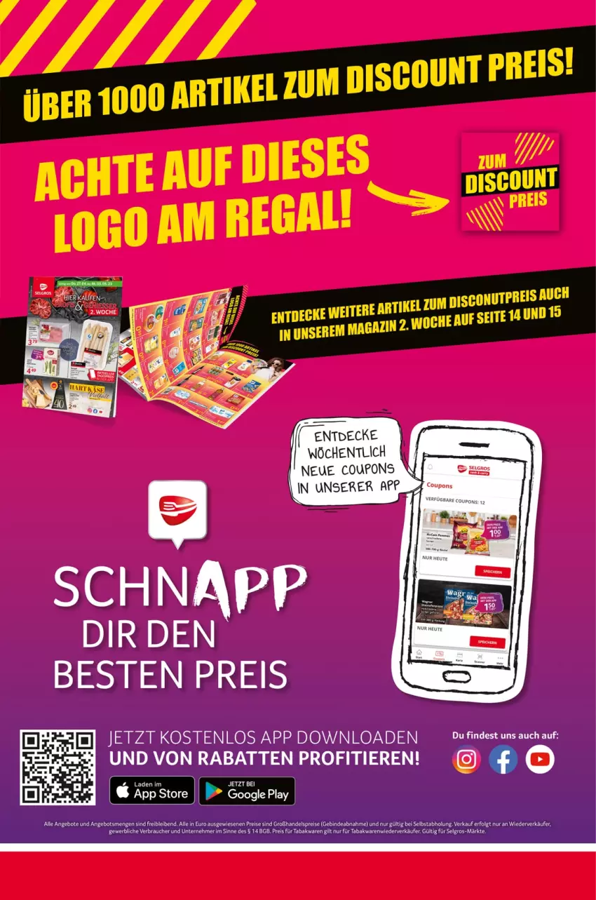 Aktueller Prospekt Selgros - Discount Preis - von 17.04 bis 22.04.2023 - strona 2 - produkty: angebot, angebote, coupon, coupons, decke, eis, google play, LG, Rauch, reis, Ti, Tiere