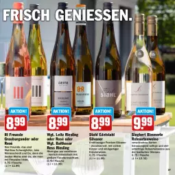 Gazetka promocyjna Hit - Grillbroschüre - Gazetka - ważna od 23.06 do 23.06.2024 - strona 27 - produkty: Bad, burgunder, edelstahl, elle, flasche, grauburgunder, kräuter, leitz, merl, rebsortenweine, riesling, saft, silvaner, Ti, wein, weine