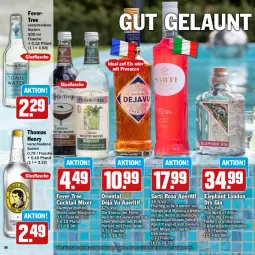 Gazetka promocyjna Hit - Grillbroschüre - Gazetka - ważna od 23.06 do 23.06.2024 - strona 30 - produkty: aktionspreis, aperitif, Blutorange, cocktail, dry gin, ecco, eis, Elefant, erde, espresso, flasche, frucht, getränk, getränke, gewürz, gin, glasflasche, london dry, london dry gin, mango, maracuja, martini, Mixer, mojito, orange, prosecco, reis, thomas henry, Ti, tonic, tonic water