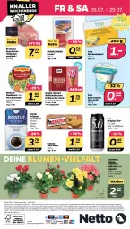 Gazetka promocyjna Netto - Woche 30 - Gazetka - ważna od 29.07 do 29.07.2023 - strona 24 - produkty: alle artikel ohne dekoration, Alpenveilchen, angebot, bacon, Begonie, blume, blumen, braten, butter, classico, dekoration, eis, elle, gin, hanuta, hörnchen, markenbutter, milka, milkana, pils, reis, rollbraten, sahne, Schal, Schale, Ti, topf, Waffelhörnchen