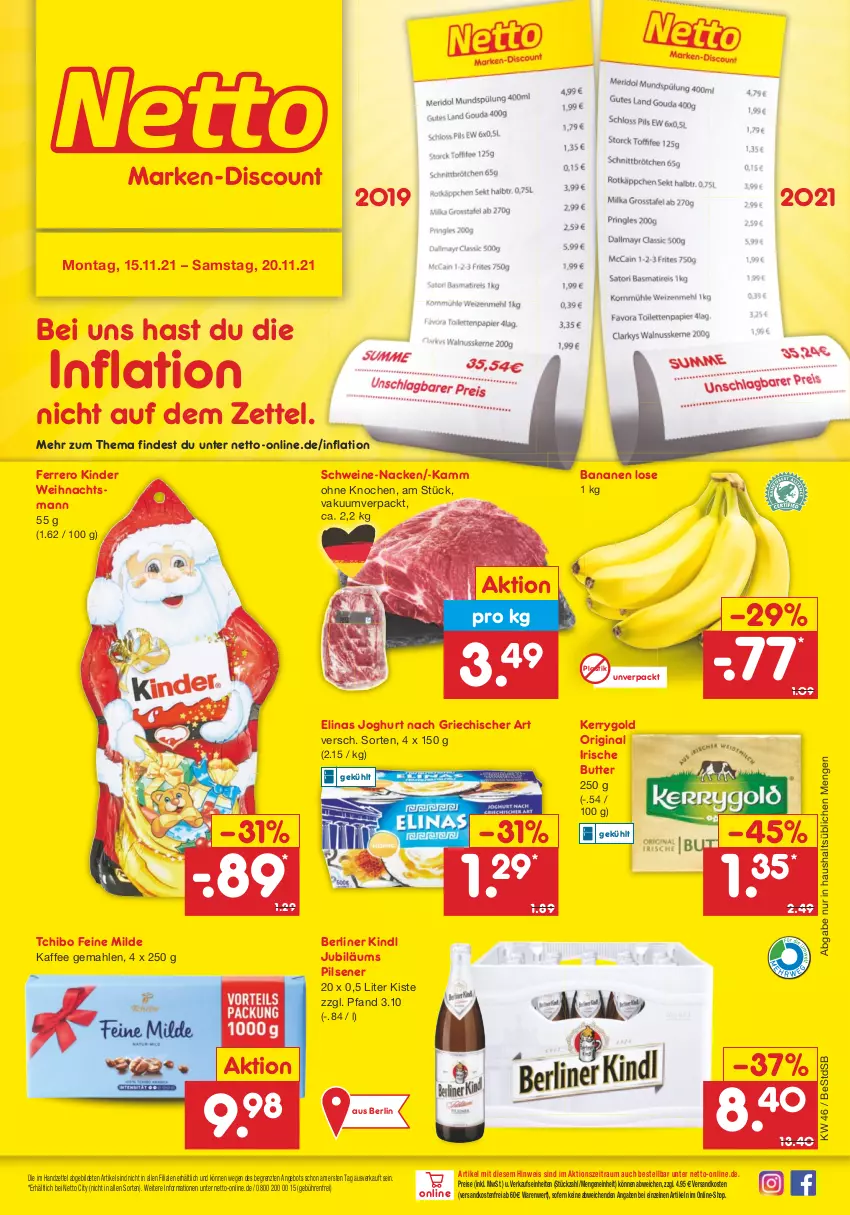 Aktueller Prospekt Netto Marken-Discount - Filial Angebote - von 15.11 bis 20.11.2021 - strona 1