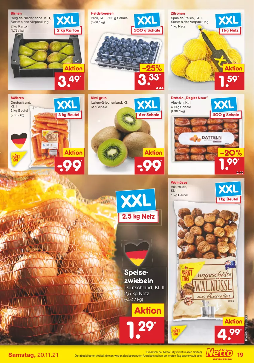 Aktueller Prospekt Netto Marken-Discount - Filial Angebote - von 15.11 bis 20.11.2021 - strona 19