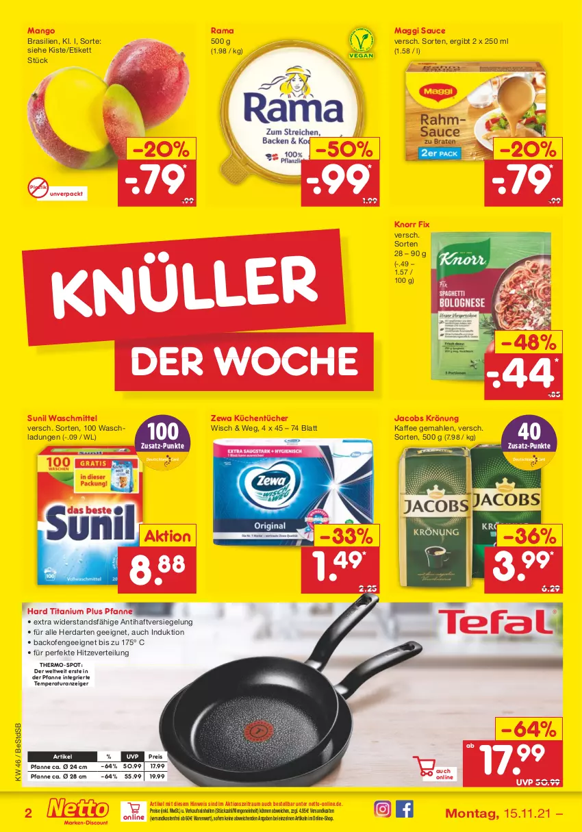 Aktueller Prospekt Netto Marken-Discount - Filial Angebote - von 15.11 bis 20.11.2021 - strona 2