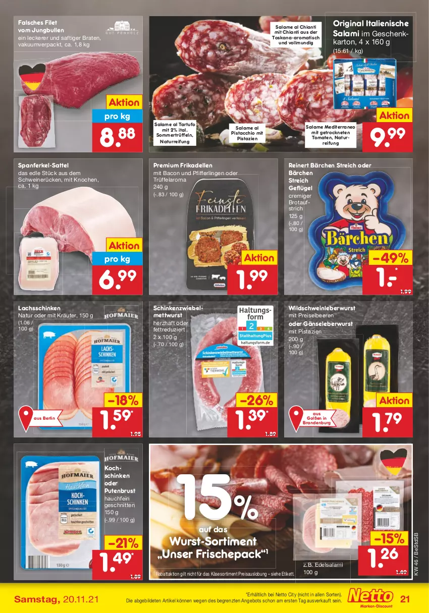 Aktueller Prospekt Netto Marken-Discount - Filial Angebote - von 15.11 bis 20.11.2021 - strona 21