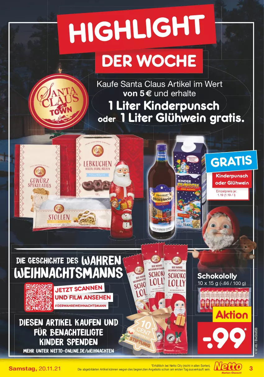 Aktueller Prospekt Netto Marken-Discount - Filial Angebote - von 15.11 bis 20.11.2021 - strona 3