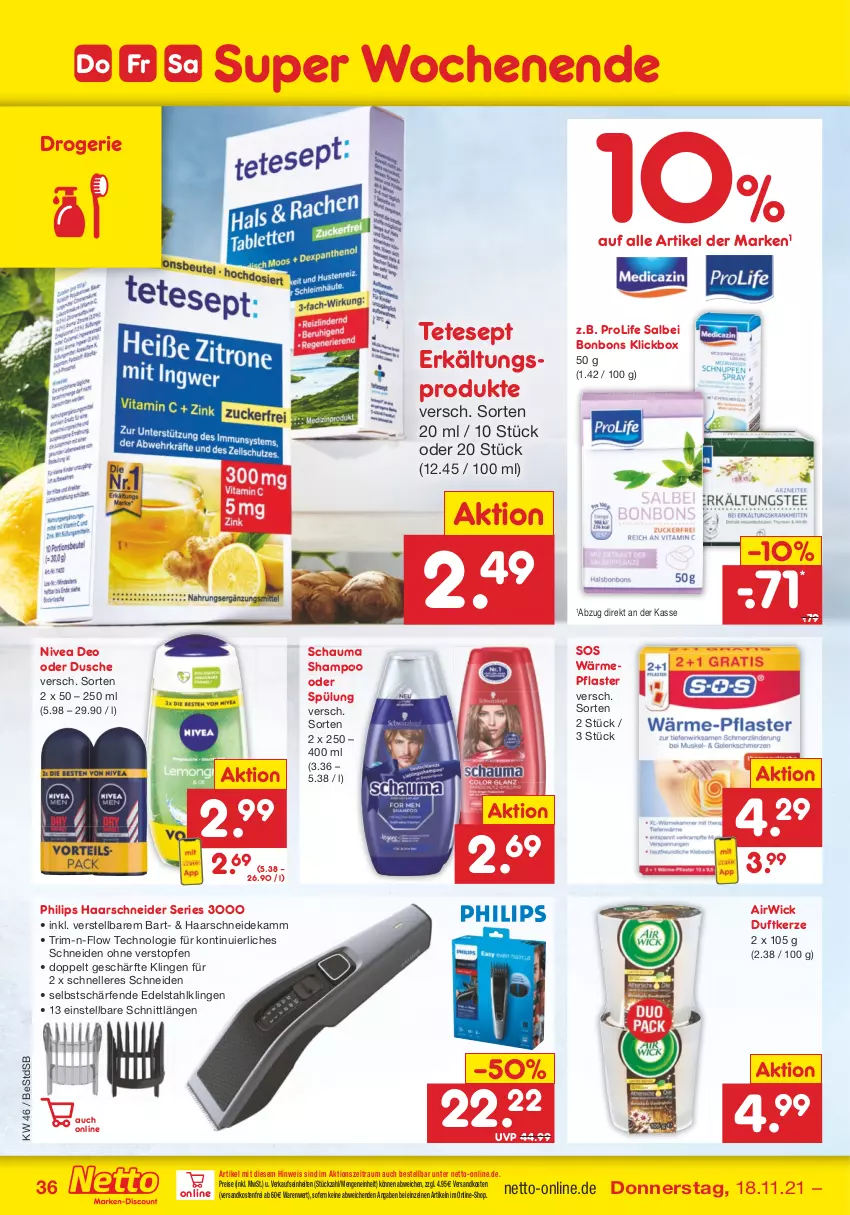 Aktueller Prospekt Netto Marken-Discount - Filial Angebote - von 15.11 bis 20.11.2021 - strona 36