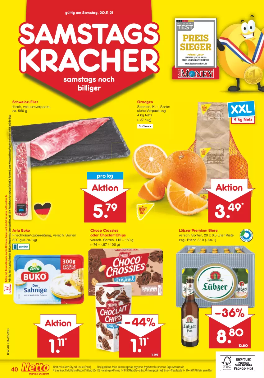 Aktueller Prospekt Netto Marken-Discount - Filial Angebote - von 15.11 bis 20.11.2021 - strona 40