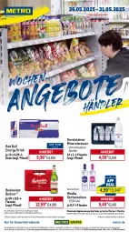 Gazetka promocyjna Metro - Wochen-Angebote Händler - Gazetka - ważna od 31.05 do 31.05.2025 - strona 1 - produkty: abholpreise, Alwa, angebot, angebote, budweiser, coupon, drink, eis, energy drink, flasche, gerolsteine, gerolsteiner, getränk, getränke, Gorbatschow, ilag, Metro, mineralwasser, Palette, Rauch, red bull, reis, rwe, steiner, Ti, tiefpreis, wasser, wodka