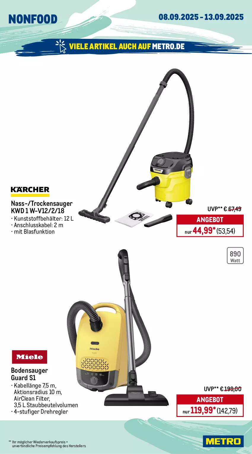 Aktueller Prospekt Metro - Wochen-Angebote - von 08.09 bis 13.09.2025 - strona 18 - produkty: angebot, backofen, Bau, Behälter, beleuchtung, beutel, bodensauger, eis, Elektro, elle, garraum, gefrierschrank, induktionskochfeld, kochfeld, kühlschrank, maille, Metro, Ofen, reis, rum, Schrank, schubladen, Spektrum, staubbeutel, teller, Ti, Trockensauger
