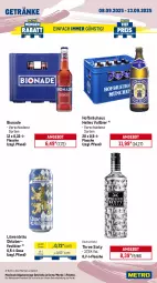 Gazetka promocyjna Metro - Wochen-Angebote - Gazetka - ważna od 13.09 do 13.09.2025 - strona 13 - produkty: angebot, beutel, bier, bio, bionade, bohne, caffe, coca-cola, cola, eis, elle, espresso, flasche, getränk, getränke, jacobs, jacobs krönung, käfer, lindor, lindt, Metro, oder espresso, Palette, reis, Three Sixty, Ti