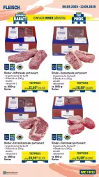 Gazetka promocyjna Metro - Wochen-Angebote - Gazetka - ważna od 13.09 do 13.09.2025 - strona 4 - produkty: Abtei, angebot, angebote, aqua, eis, entrecôte, filet, filets, fisch, fische, Fischer, fleisch, frischfisch, früchte, hüftsteak, hüftsteaks, kabeljaufilet, lachs, lachsfilet, meeresfrüchte, Metro, Muscheln, reis, rind, rinder, rinder-rumpsteak, rum, rumpsteak, rwe, Schere, steak, steaks, Ti, tiefpreis, Wild