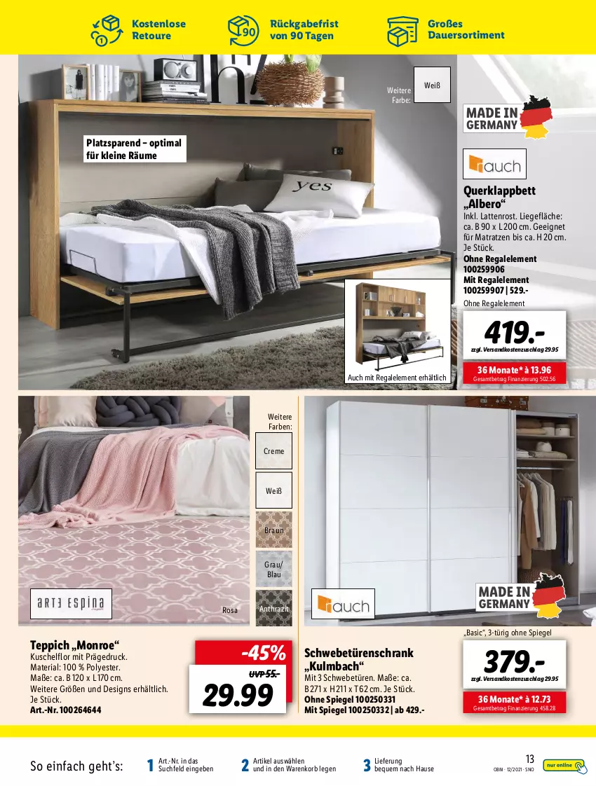 Aktueller Prospekt Lidl - Aktuelle Onlineshop-Highlights - von 01.12 bis 31.12.2021 - strona 13