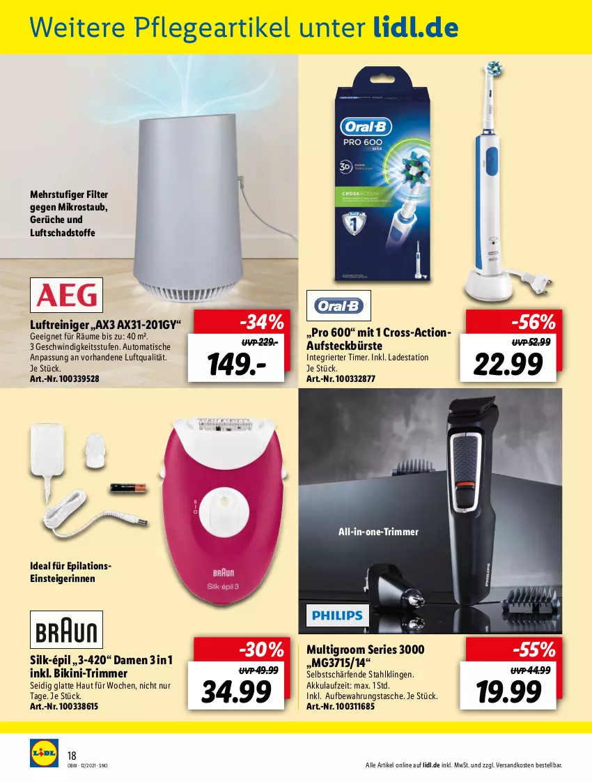 Aktueller Prospekt Lidl - Aktuelle Onlineshop-Highlights - von 01.12 bis 31.12.2021 - strona 18