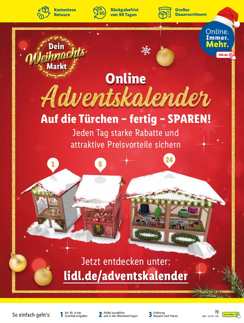 Aktueller Prospekt Lidl - Aktuelle Onlineshop-Highlights - von 01.12 bis 31.12.2021 - strona 19