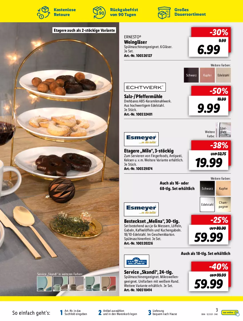 Aktueller Prospekt Lidl - Aktuelle Onlineshop-Highlights - von 01.12 bis 31.12.2021 - strona 3