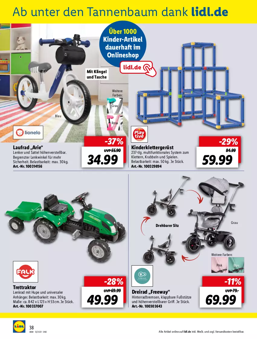 Aktueller Prospekt Lidl - Aktuelle Onlineshop-Highlights - von 01.12 bis 31.12.2021 - strona 38