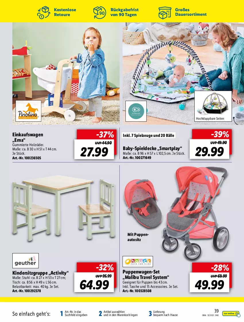 Aktueller Prospekt Lidl - Aktuelle Onlineshop-Highlights - von 01.12 bis 31.12.2021 - strona 39