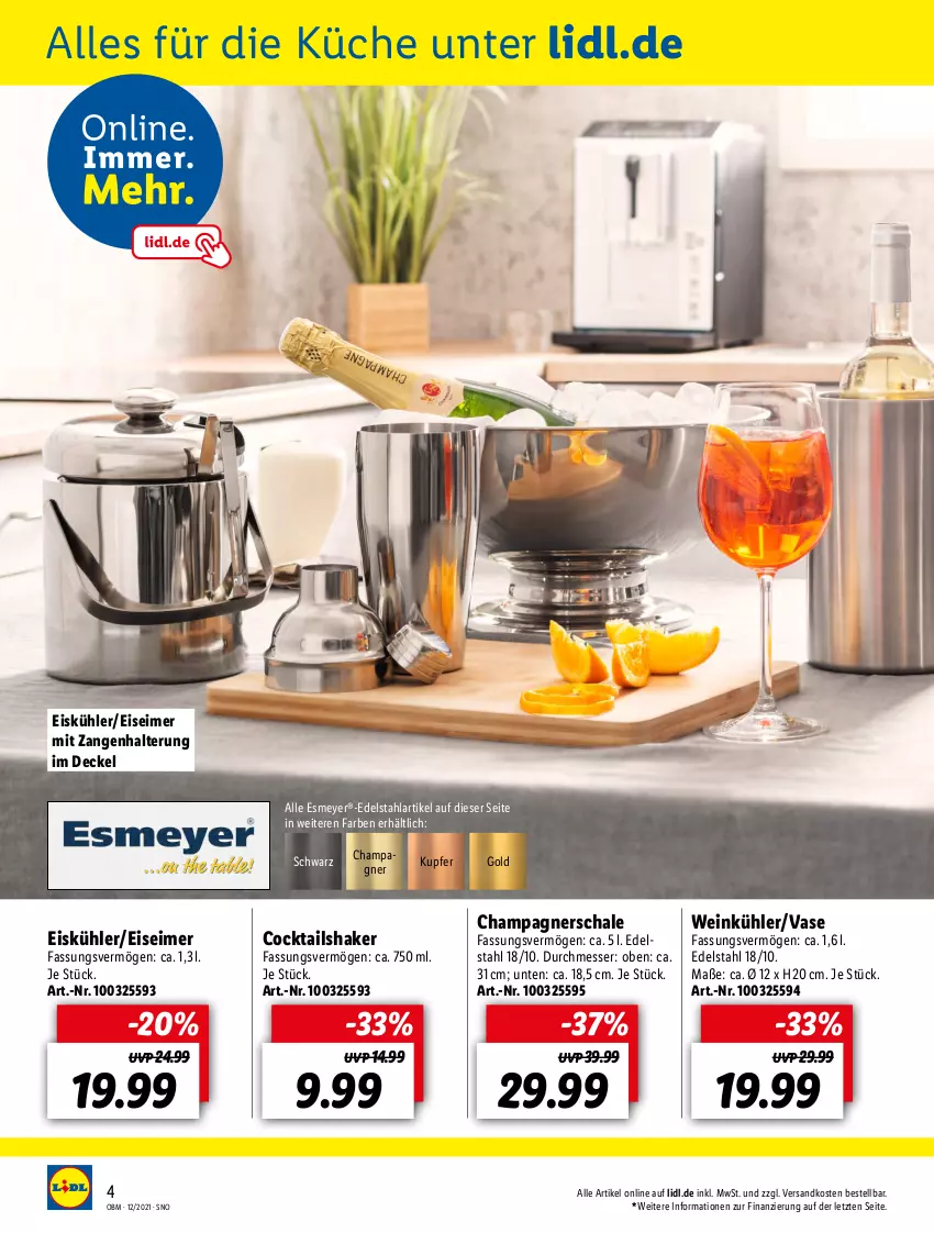 Aktueller Prospekt Lidl - Aktuelle Onlineshop-Highlights - von 01.12 bis 31.12.2021 - strona 4