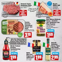 Gazetka promocyjna Hit - Wochenprospekt - Gazetka - ważna od 30.08 do 30.08.2025 - strona 7 - produkty: balsam, balsamico, balsamico bianco, burger, dijon-senf, eis, elle, erde, feinkost, flasche, fleisch, garden gourmet, gewürz, gin, gurke, gurken, hackfleisch, hamburger, Käse, ketchup, Kraut, Kühne, mac, maille, Mode, möhren, natur, peperoni, Peroni, pfeffer, pizza, reis, rind, rinder, rinderhackfleisch, rosato, salat, Salatgurke, salatgurken, sandwich, schnittkäse, senf, Ti, Tipi, tomate, tomaten, tomatenketchup, tomatenmark, zucker