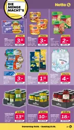 Gazetka promocyjna Netto - Angebote ab Montag - Gazetka - ważna od 21.05 do 21.05.2022 - strona 23 - produkty: Becher, birkel, creme, erbsen, filet, filets, fisch, flasche, gerolsteine, gerolsteiner, Gläser, gurke, gurken, hering, Herings, heringsfilets, junge erbsen, kirsch, kirsche, kirschen, knorr, knorr fix, milka, ring, schoko, schokolade, snack, Sprudel, steiner, tafelschokolade, Ti