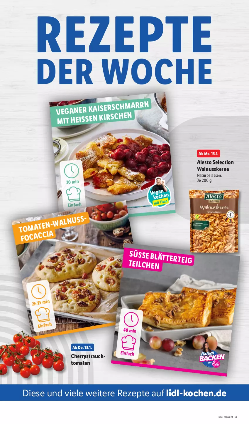 Aktueller Prospekt Lidl - Aktionsprospekt - von 15.01 bis 20.01.2024 - strona 52 - produkty: alesto, eis, natur, nuss, Rauch, rezept, rezepte, strauchtomaten, Ti, tomate, tomaten, walnuss, walnusskerne