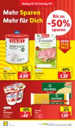 Gazetka promocyjna Lidl - Aktionsprospekt - Gazetka - ważna od 20.01 do 20.01.2024 - strona 8 - produkty: eis, erde, finesse, herta, herta finesse, joghur, joghurt, Käse, ndk, pasta, reis, sahne, Sahnejoghurt, Schal, Schale, Ti, ziegenkäse, zott