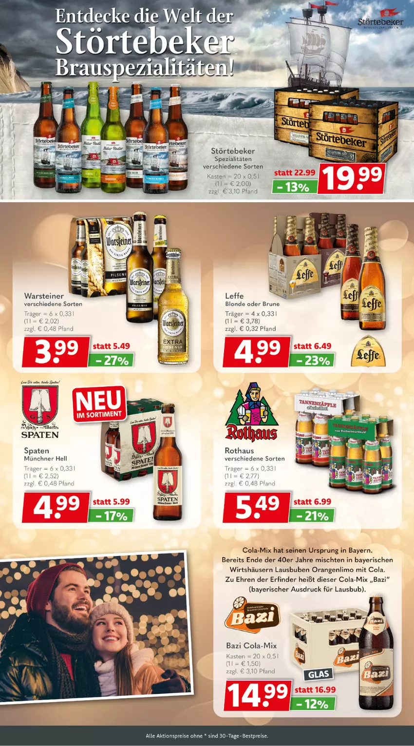 Aktueller Prospekt Getraenkeland - von 11.12 bis 23.12.2023 - strona 4 - produkty: aktionspreis, bestpreis, bestpreise, cola, eis, limo, orange, orangen, reis, Spaten, Spezi, steiner, störtebeker, Ti, usb, warsteiner