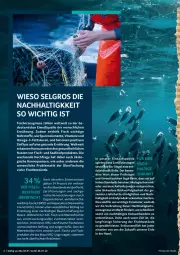 Gazetka promocyjna Selgros - Vorschau:
            Nachhaltigkeit - Gazetka - ważna od 26.01 do 26.01.2022 - strona 2 - produkty: aqua, bio, Brei, eis, elle, ente, erde, fisch, Fisch und Meeresfrüchte, fische, Fischer, früchte, Gesundheit, Kette, LG, mac, meeresfrüchte, omega, Omega-3, reis, sac, Schere, Spiele, Ti, vita, Vitamine