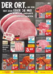 Gazetka promocyjna Netto Marken-Discount - Filial-Angebote - Gazetka - ważna od 16.07 do 16.07.2022 - strona 10 - produkty: braten, eis, fleisch, Fleischspieße, gewürz, hackfleisch, hackfleisch gemischt, henkel, kotelett, marinade, mit paprika, natur, ndk, nuss, paprika, reis, Rückensteak, rückensteaks, schenkel, schinken, schinkenbraten, schwein, schweine, steak, steaks, Ti, usb, versandkostenfrei, wein, weine, Weste, zwiebel, zwiebeln