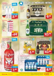 Gazetka promocyjna Netto Marken-Discount - Filial-Angebote - Gazetka - ważna od 16.07 do 16.07.2022 - strona 21 - produkty: alkohol, Alwa, angebot, bestpreis, bitburger, brause, burger, cocktail, drink, Effect, eis, energy drink, fassbrause, frucht, fruchtsaft, fruchtsaftgetränk, gerolsteine, gerolsteiner, getränk, gösser, jever, jever pilsener, karamalz, malz, mineralwasser, natur, natur radler, orange, pils, pilsener, premium pils, radler, rama, reis, rwe, saft, steiner, tee, Ti, usb, warsteiner, wasser, zitrone, ZTE