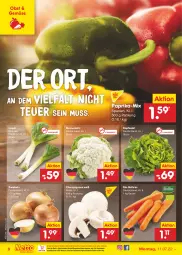 Gazetka promocyjna Netto Marken-Discount - Filial-Angebote - Gazetka - ważna od 16.07 do 16.07.2022 - strona 6 - produkty: asti, beutel, bio, blume, blumen, blumenkohl, champignon, champignons, eis, kopfsalat, möhren, ndk, obst, paprika, reis, salat, Ti, usb, versandkostenfrei, zwiebel, zwiebeln