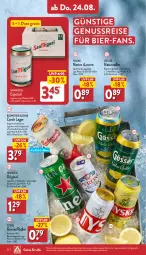 Gazetka promocyjna Aldi Nord - Von Montag - Gazetka - ważna od 26.08 do 26.08.2023 - strona 22 - produkty: alkohol, bier, budweiser, eis, getränk, gin, gösser, heineken, Lagerbier, mac, natur, nuss, Peroni, radler, reis, Ti, tyskie, ZTE