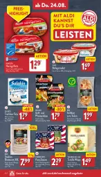 Gazetka promocyjna Aldi Nord - Von Montag - Gazetka - ważna od 26.08 do 26.08.2023 - strona 24 - produkty: aldi, angebot, angebote, bratwurst, brot, Donut, donuts, eis, elle, feta, filet, filets, grill, Grillbrot, hawesta, hering, Herings, heringsfilets, ilag, Käse, pfanne, pfannen, pfannenkäse, pizza, Popp, reis, ring, salakis, salat, teller, Ti, tisch, tortilla, Tortilla-wrap, und pfanne, wrap, wraps, wurst