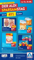 Gazetka promocyjna Aldi Nord - Von Montag - Gazetka - ważna od 26.08 do 26.08.2023 - strona 32 - produkty: aldi, auer, aufschnitt, auto, danone, danone fruchtzwerge, eis, elle, frucht, fruchtzwerge, gin, Käse, korn, landliebe, magazin, papier, reis, reis-fit, spitzen-langkorn, telefon, Ti, wurst, ZTE