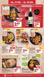 Gazetka promocyjna Aldi Nord - Von Montag - Gazetka - ważna od 26.08 do 26.08.2023 - strona 4 - produkty: asti, bio, Bio-Hackfleisch, braten, brot, brustfilet, cabernet, cabernet sauvignon, eis, filet, flasche, fleisch, geschnetzeltes, gin, grill, hackfleisch, hafer, Hähnchen-Oberkeulen, hähnchenbrust, hähnchenbrustfilet, marinade, nuss, paprika, quinoa, reis, rind, rotwein, rwe, sauvignon, schinken, schnitzel, schwein, schweine, Ti, tiefpreis, trolli, wein, weine, weizenmischbrot, Zelt, ZTE