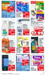 Gazetka promocyjna Kaufland - Prospekt - Gazetka - ważna od 21.06 do 21.06.2023 - strona 27 - produkty: airwick, angebot, angebote, ariel, beutel, Cillit, cillit bang, colorwaschmittel, Geflügel, hundenahrung, Kalkreiniger, Käse, katzensnack, katzensnacks, küche, Küchen, küchenrolle, küchenrollen, lufterfrischer, merl, papier, Pods, power-gel, reiniger, snack, snacks, Ti, topf, vollwaschmittel, waschmittel, WICK