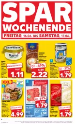 Gazetka promocyjna Kaufland - Prospekt - Gazetka - ważna od 21.06 do 21.06.2023 - strona 6 - produkty: angebot, Becher, beutel, bismarck, braten, Cap, cappuccino, cin, eis, filet, filets, fleisch, hering, Herings, heringsfilets, krüger, lindor, lindt, marinade, montorsi, purland, rama, ring, rwe, saft, salami, schinken, schinkenbraten, schoko, schokolade, schwein, Spezi, Ti, wein, ZTE