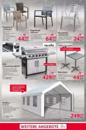 Gazetka promocyjna Selgros - Nonfood - Gazetka - ważna od 08.03 do 08.03.2023 - strona 19 - produkty: abdeckhaube, angebot, angebote, Bistrotisch, elle, grill, HP, latte, LG, Moreno, pavillon, rückenlehne, rwe, Sitzhöhe, stapelstuhl, stuhl, teller, Ti, tisch, tischplatte