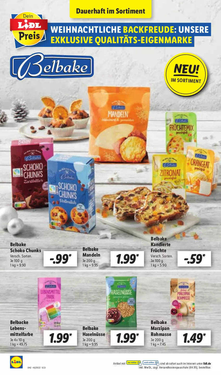 Aktueller Prospekt Lidl - Aktionsprospekt - von 14.11 bis 19.11.2022 - strona 12 - produkty: auer, früchte, mandel, mandeln, marzipan, ndk, Schal, Schale, schoko, Ti