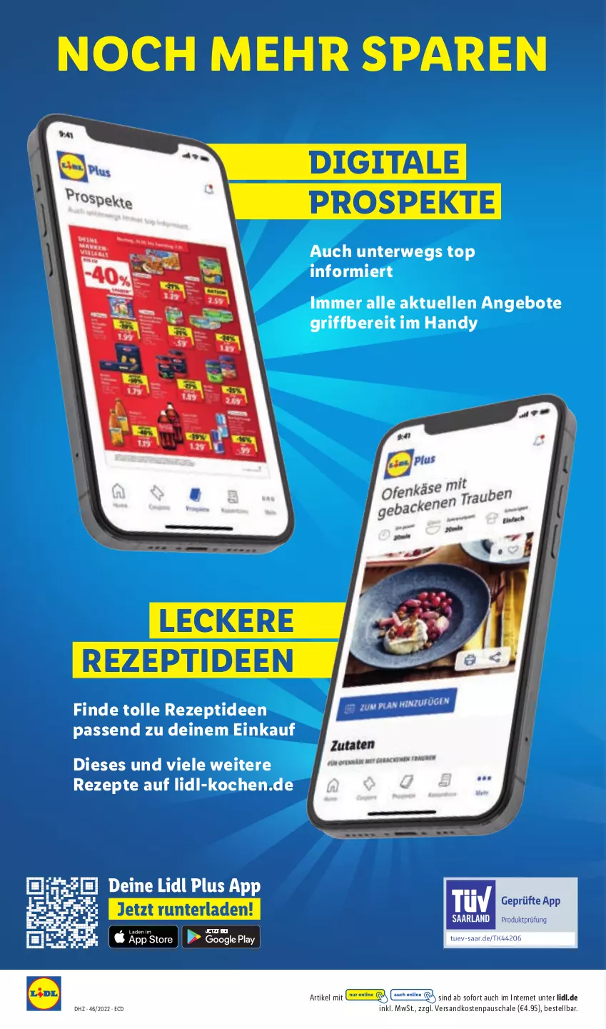 Aktueller Prospekt Lidl - Aktionsprospekt - von 14.11 bis 19.11.2022 - strona 42 - produkty: angebot, angebote, elle, Handy, ndk, rezept, rezepte, rwe, Schal, Schale, Ti