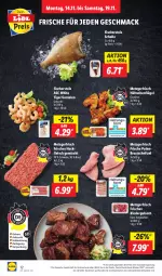 Gazetka promocyjna Lidl - Aktionsprospekt - Gazetka - ważna od 19.11 do 19.11.2022 - strona 16 - produkty: eis, fisch, fische, Fischer, fleisch, garnelen, gewürz, gulasch, hackfleisch, hackfleisch gemischt, hähnchenflügel, jungbullen, lebensmittel, mac, preisvorteil, pute, putenbrust, Rauch, reis, rind, rinder, rindergulasch, schnitzel, scholl, schwein, Ti, wein