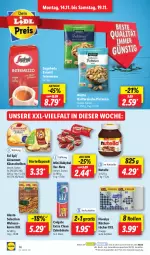Gazetka promocyjna Lidl - Aktionsprospekt - Gazetka - ważna od 19.11 do 19.11.2022 - strona 18 - produkty: alesto, babybel, bürste, colgate, eis, elle, Floralys, fol epi, géramont, intermezzo, Käse, käsescheiben, küche, Küchen, LG, mini babybel, ndk, nuss, nutella, pistazien, preisvorteil, reis, Schal, Schale, Segafredo, teller, Ti, tücher, walnuss, zahnbürste