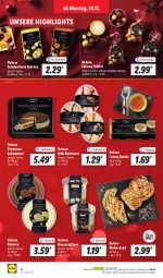 Gazetka promocyjna Lidl - Aktionsprospekt - Gazetka - ważna od 19.11 do 19.11.2022 - strona 8 - produkty: alkohol, brot, butter, Crème Brûlée, dessert, eis, elle, früchte, Gläser, mousse, ndk, sahne, Schal, Schale, schoko, teller, Ti, torte, Trüffel