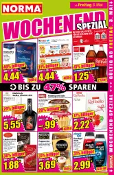 Gazetka promocyjna Norma - Norma - Gazetka - ważna od 06.05 do 06.05.2024 - strona 15 - produkty: Becher, Cap, cappuccino, caramel, cin, coca-cola, cola, duschgel, erfrischungsgetränk, flasche, getränk, kaffee, kirsch, latte, likör, lindor, mac, milch, pfirsich, pudding, riegel, röstkaffee, salz, schoko, Soße, Ti, vanille