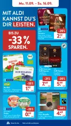 Gazetka promocyjna AldiSud - NÄCHSTE WOCHE - Gazetka - ważna od 16.09 do 16.09.2023 - strona 10 - produkty: aldi, amaro, beere, beeren, bio, Bio-Obst, bohne, bohnen, caffè crema, eis, espresso, kaffee, obst, pfeffer, reis, Ti, ZTE