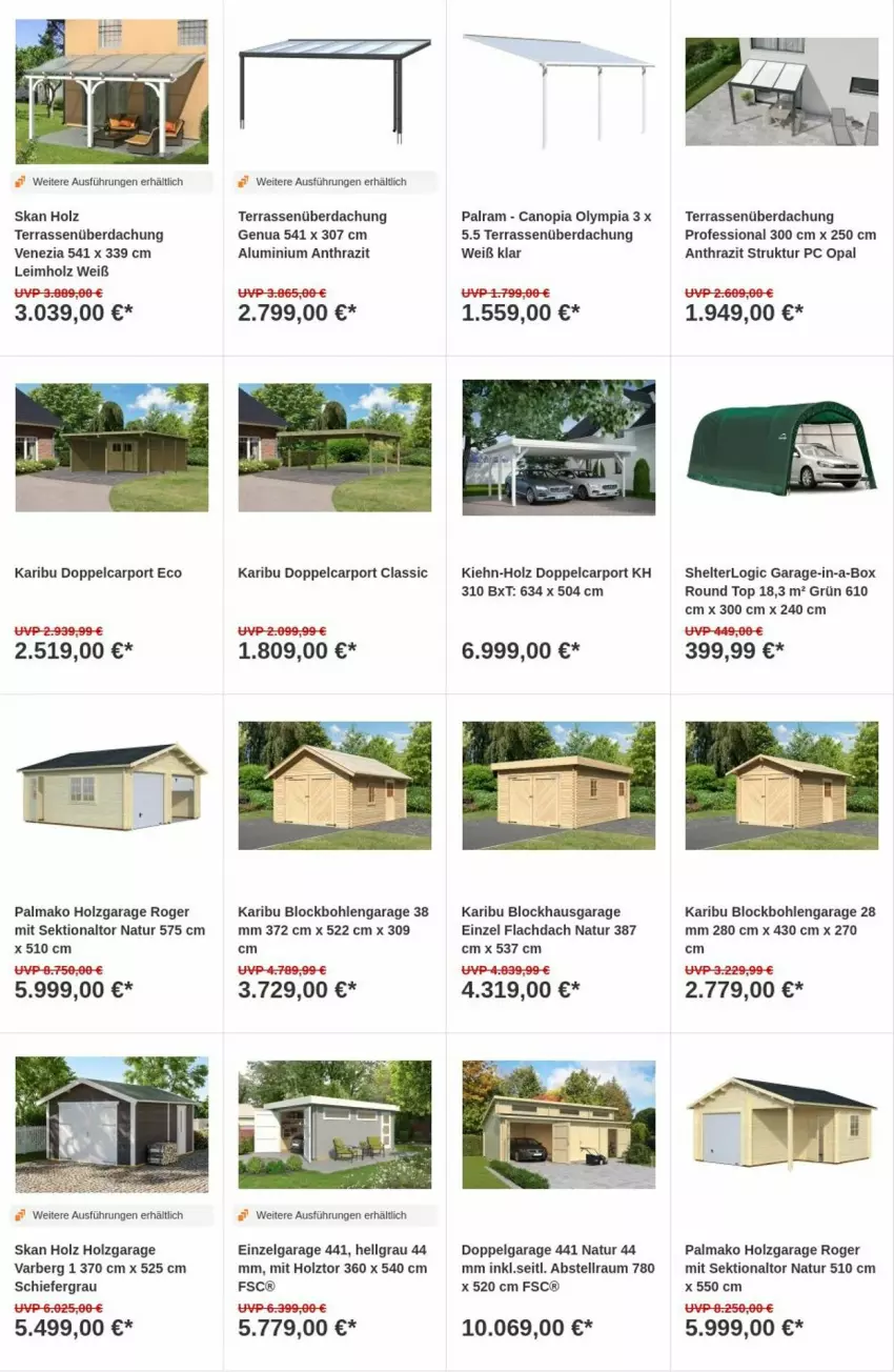 Aktueller Prospekt Obi - Prospekte - von 10.09 bis 18.09.2024 - strona 5 - produkty: Carport, Holz, LG, natur, sekt, Terrassenüberdachung, Ti