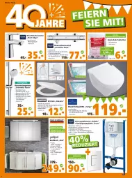 Gazetka promocyjna  - Prospekt für Globus Baumarkt  Achern - Gazetka - ważna od 09.04 do 09.04.2022 - strona 10 - produkty: ACC, accessoires, armatur, auto, Bad, Bau, beutel, brause, brauseschlauch, handbrause, hochglanz, latte, Leuchte, Mett, Palette, passend für alle, salz, schlauch, Schrank, spiegel, spiegelschrank, tablet, tablett, Tablette, thermostat, Ti, tisch, Wand-Tiefspül-WC, waschtisch, waschtischarmatur, wasser, wc-sitz