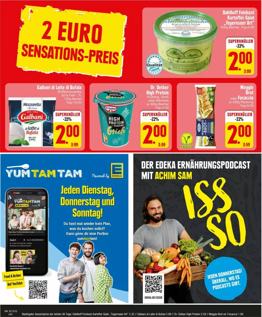 Aktueller Prospekt Edeka - Prospekte - von 27.05 bis 01.06.2024 - strona 10 - produkty: ACC, brot, deka, di bufala, Dr. Oetker, eis, feinkost, Focaccia, galbani, kartoffel, latte, meggle, reis, salat, Tegernseer, Ti, ZTE