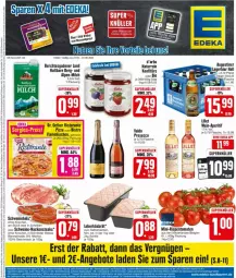 Gazetka promocyjna Edeka - Prospekte - Gazetka - ważna od 01.06 do 01.06.2024 - strona 1 - produkty: alkohol, aperitif, bier, bio, deka, discount, Dr. Oetker, ecco, eis, flammkuchen, flasche, konfitüre, kuchen, lamm, leberkäs, LG, lillet, lion, mac, marinade, milch, mini-rispentomaten, Nackensteak, nackensteaks, natur, pizza, prosecco, reis, rispentomaten, ristorante, ristorante pizza, Schal, Schale, schwein, schweine, steak, steaks, Ti, tomate, tomaten, valdo, wein, weine